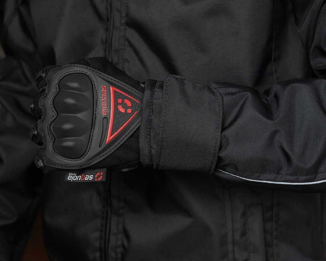 Guantes MX Negros con protección de nudillos