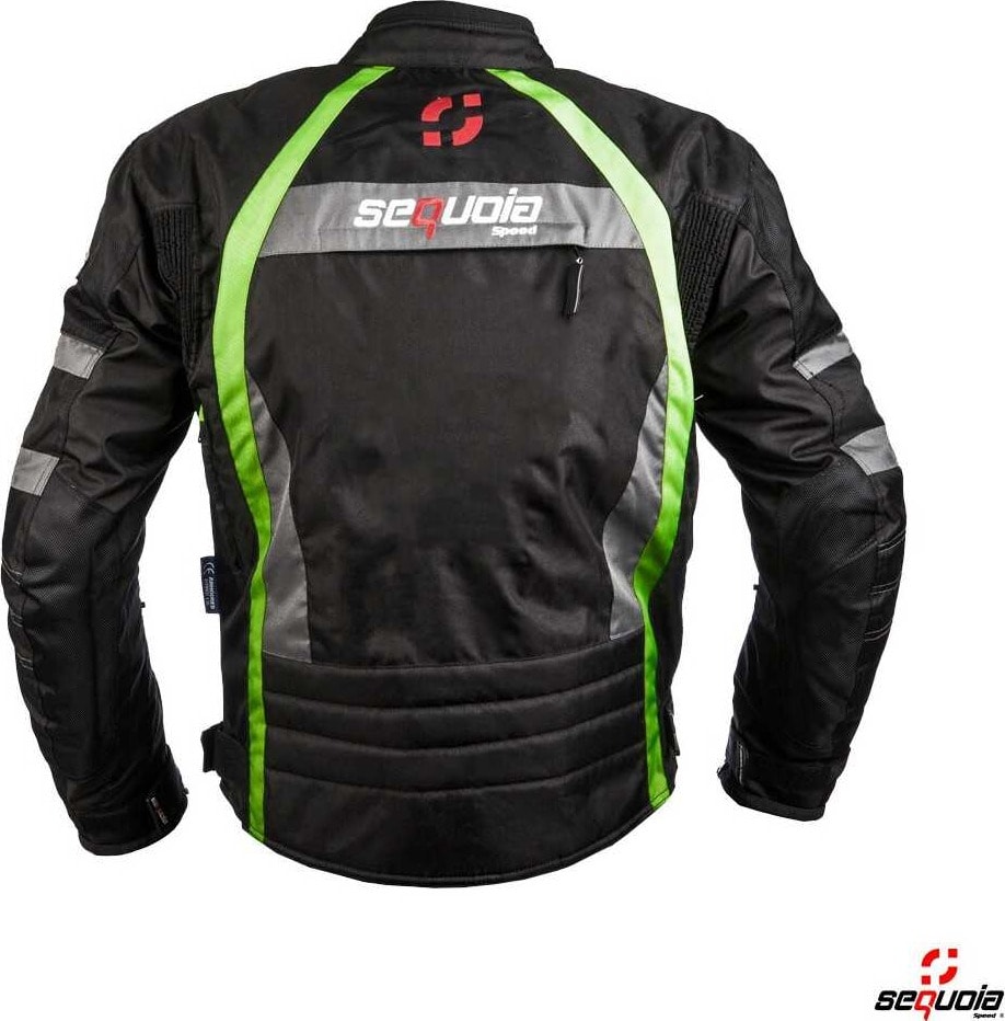 Chaqueta Carrera Green - Antifricción con Protecciones Certificadas e Impermeable 100