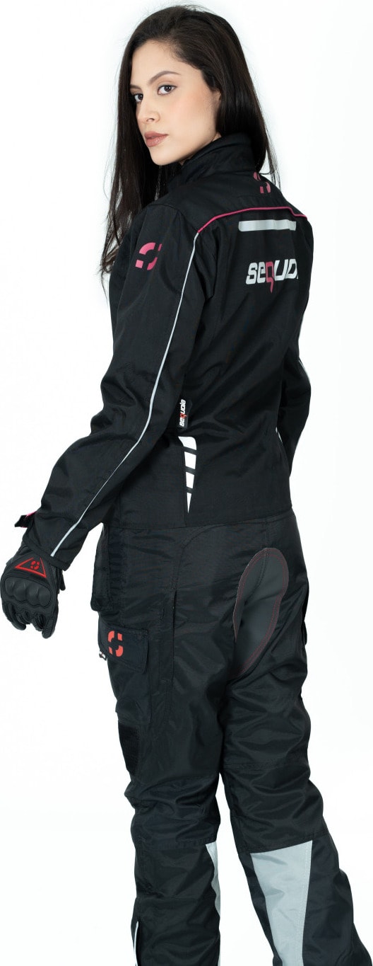 Chaqueta Black Pro Dama - Chaqueta de Protección de Moto para Damas Impermeable Sequoia Speed
