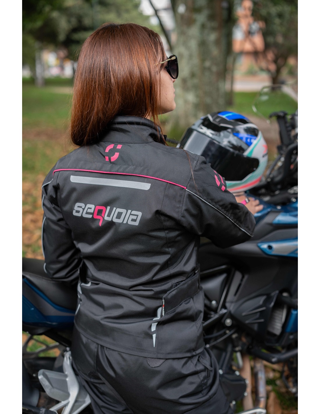 Chaqueta Black Pro Dama - Chaqueta de Protección de Moto para Damas Impermeable Sequoia Speed