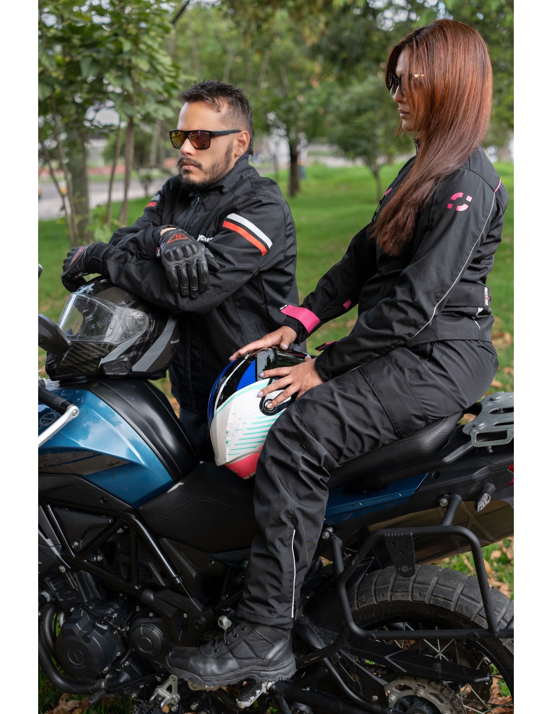 Chaqueta Black Pro Dama - Chaqueta de Protección de Moto para Damas Impermeable Sequoia Speed
