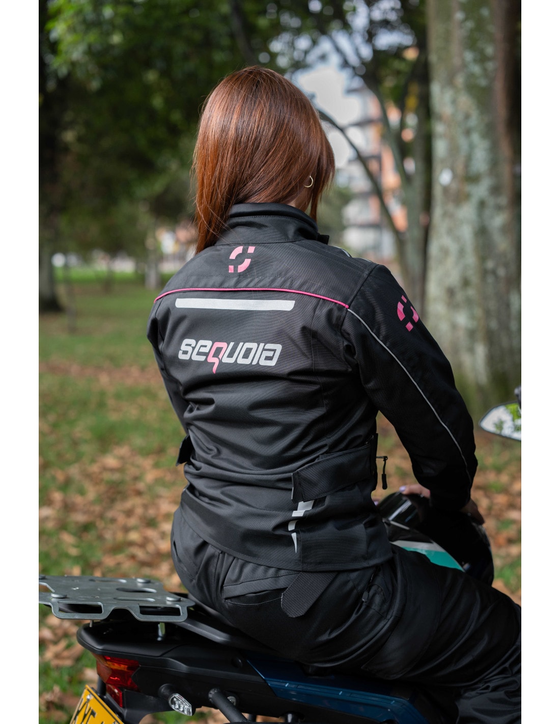 Chaqueta Black Pro Dama - Chaqueta de Protección de Moto para Damas Impermeable Sequoia Speed