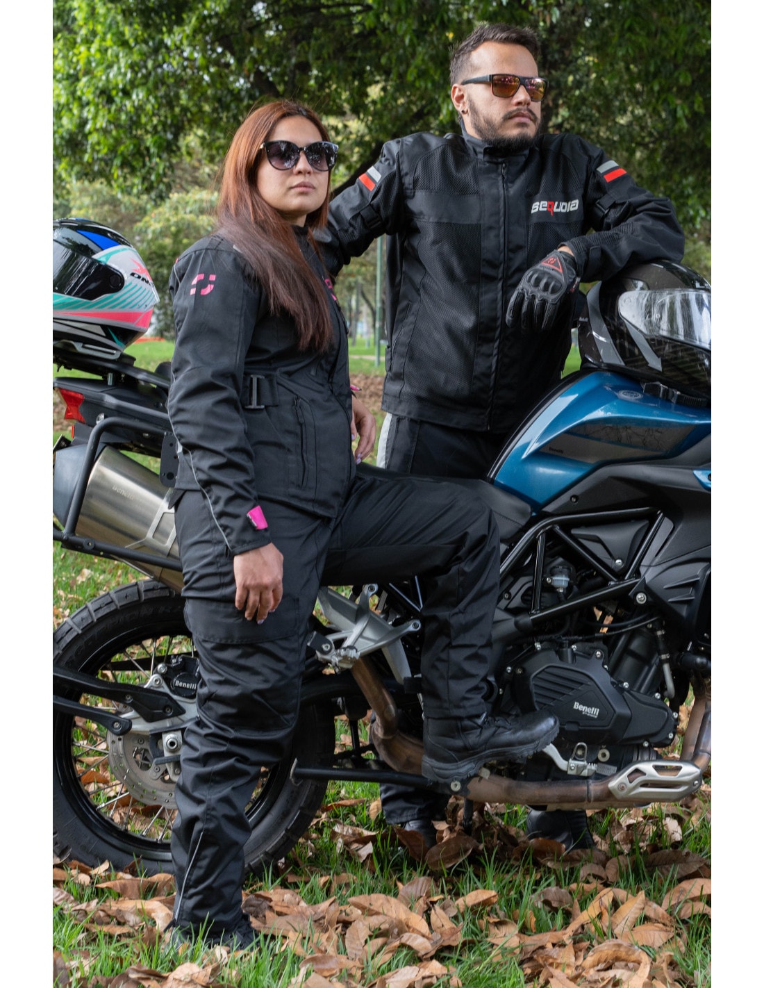 Chaqueta Black Pro Dama - Chaqueta de Protección de Moto para Damas Impermeable Sequoia Speed