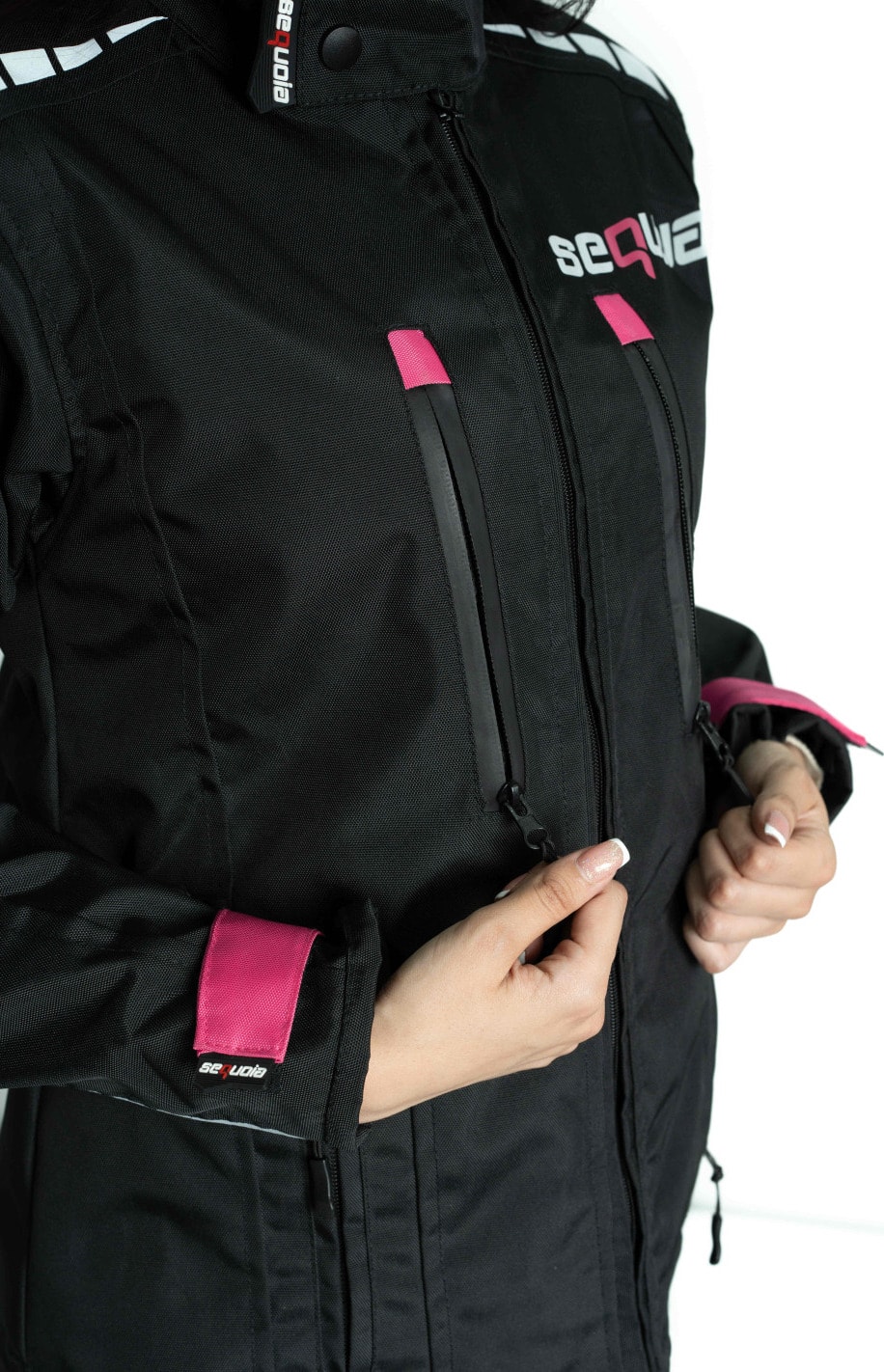 Chaqueta Black Pro Dama - Chaqueta de Protección de Moto para Damas Impermeable Sequoia Speed