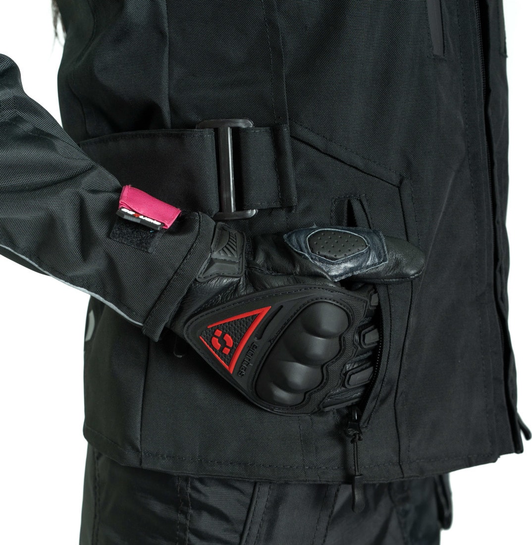 Chaqueta Black Pro Dama - Chaqueta de Protección de Moto para Damas Impermeable Sequoia Speed