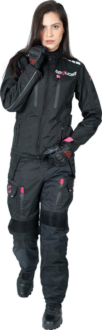 Chaqueta Black Pro Dama - Chaqueta de Protección de Moto para Damas Impermeable Sequoia Speed