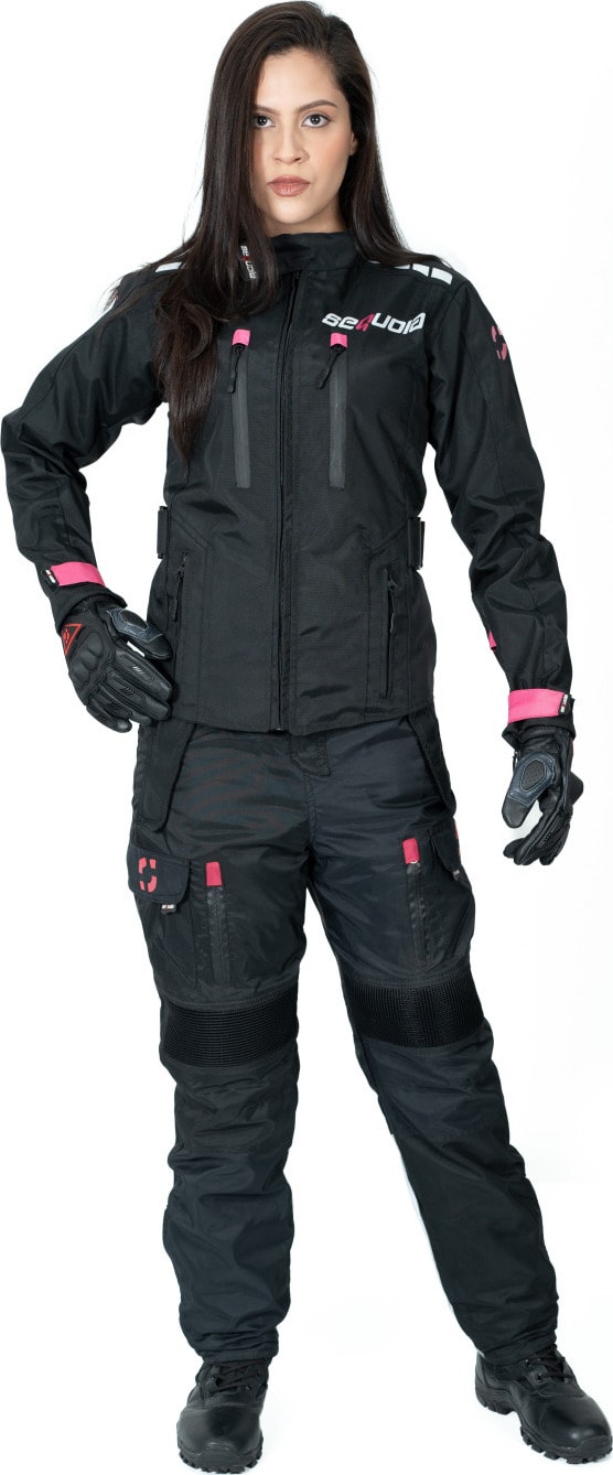Chaqueta Black Pro Dama - Chaqueta de Protección de Moto para Damas Impermeable Sequoia Speed