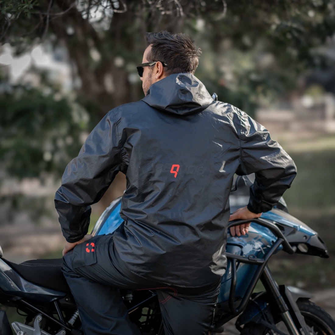 Chaqueta Reflectiva Doble Faz impermeable de Moto para Damas y Caballeros