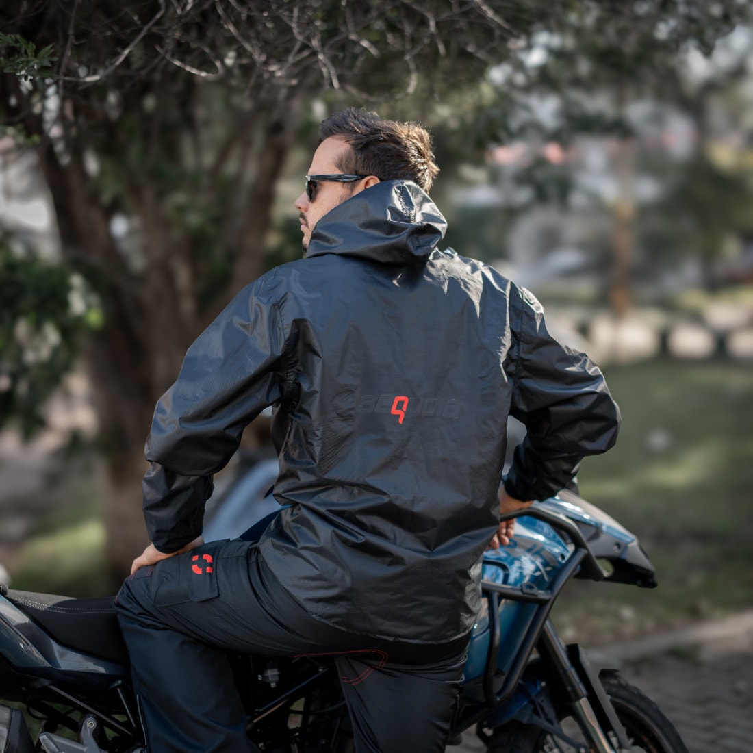 Chaqueta Reflectiva Doble Faz impermeable de Moto para Damas y Caballeros
