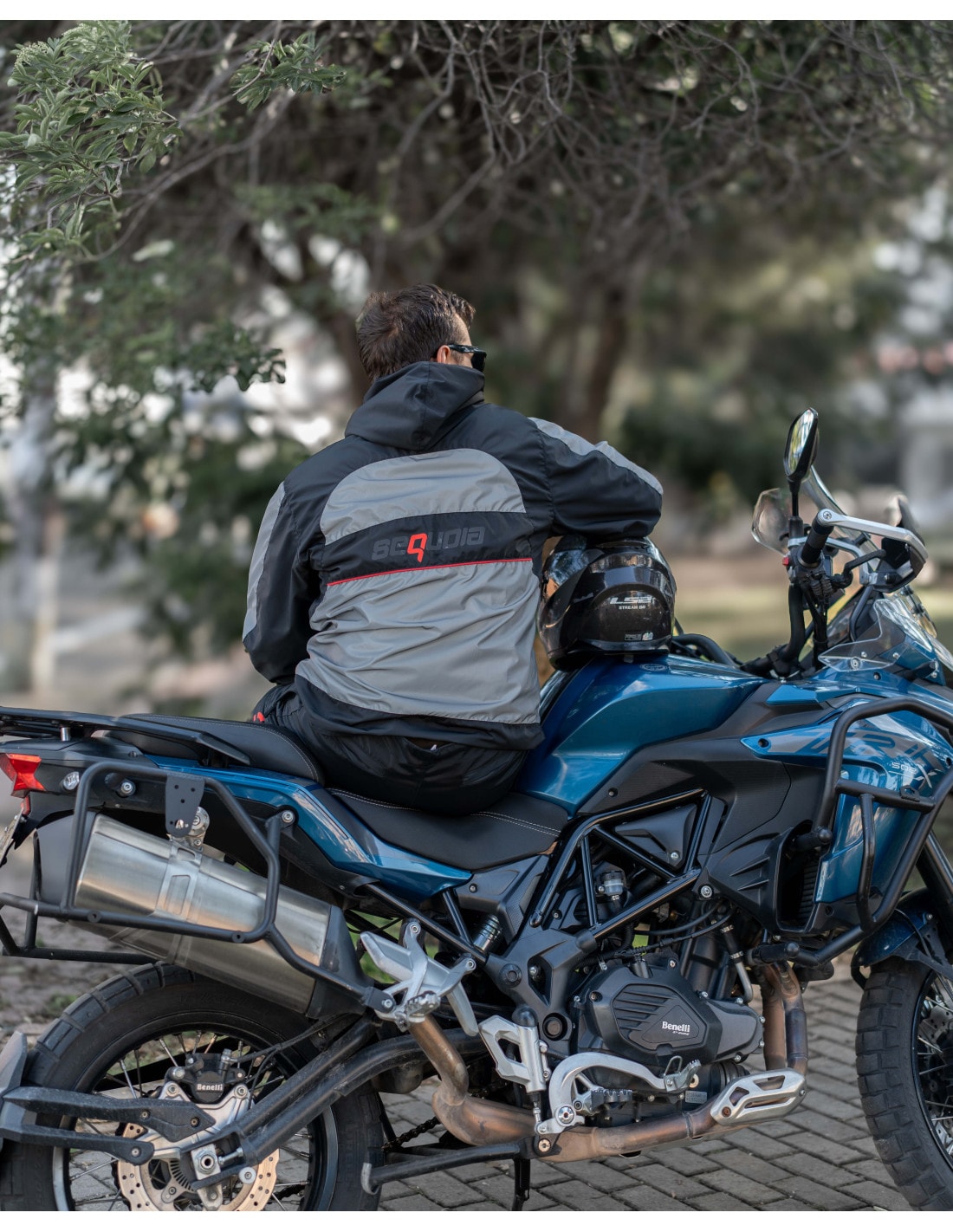 Chaqueta Reflectiva Doble Faz impermeable de Moto para Damas y Caballeros