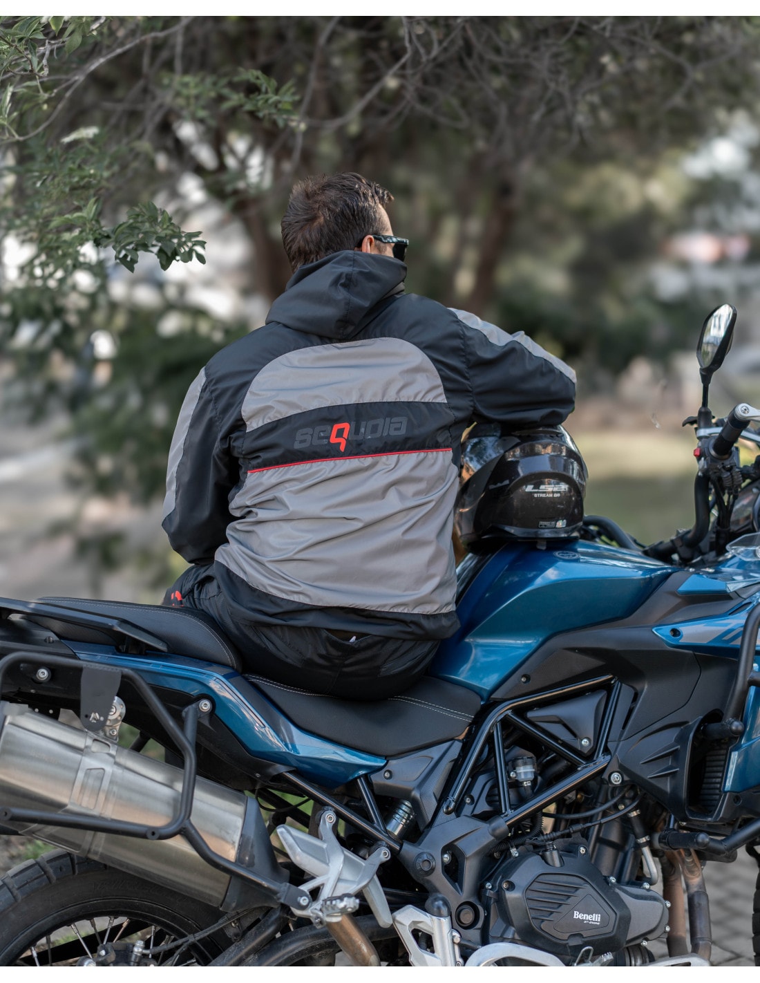 Chaqueta Reflectiva Doble Faz impermeable de Moto para Damas y Caballeros