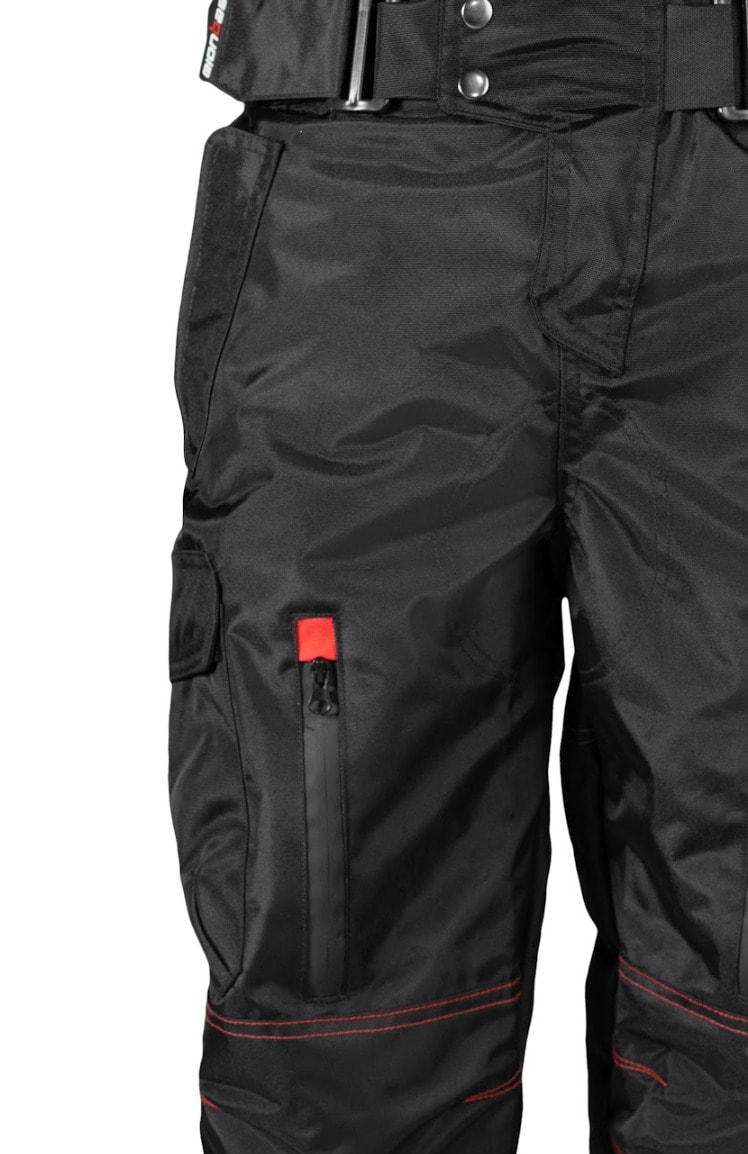 Pantalón BLACK PRO - Pantalón Antifricción impermeable para Motorizado con Protecciones Certificadas