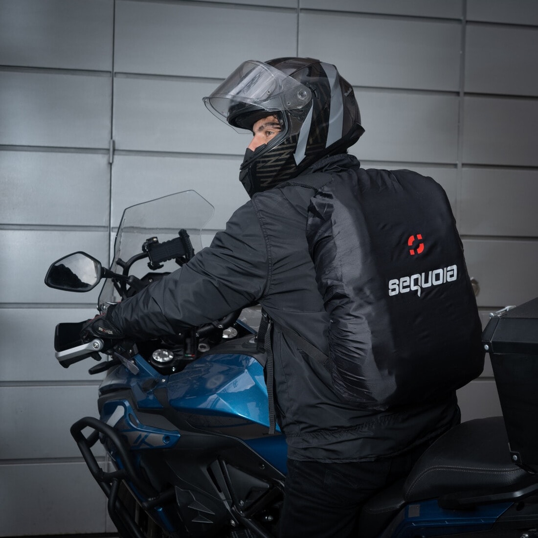 Combo Impermeable Hydra + Zapatones Sequoia Suela dura+ forro morral + Guantes Moto, Motociclismo