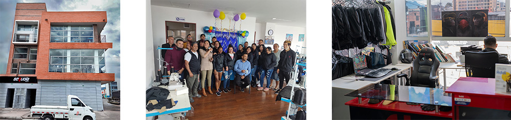 Produccion de impermeables para moto en fabrica Bogota